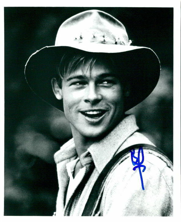 Brad Pitt (A River Runs through It) signed 8x10 Photo Poster painting in-person