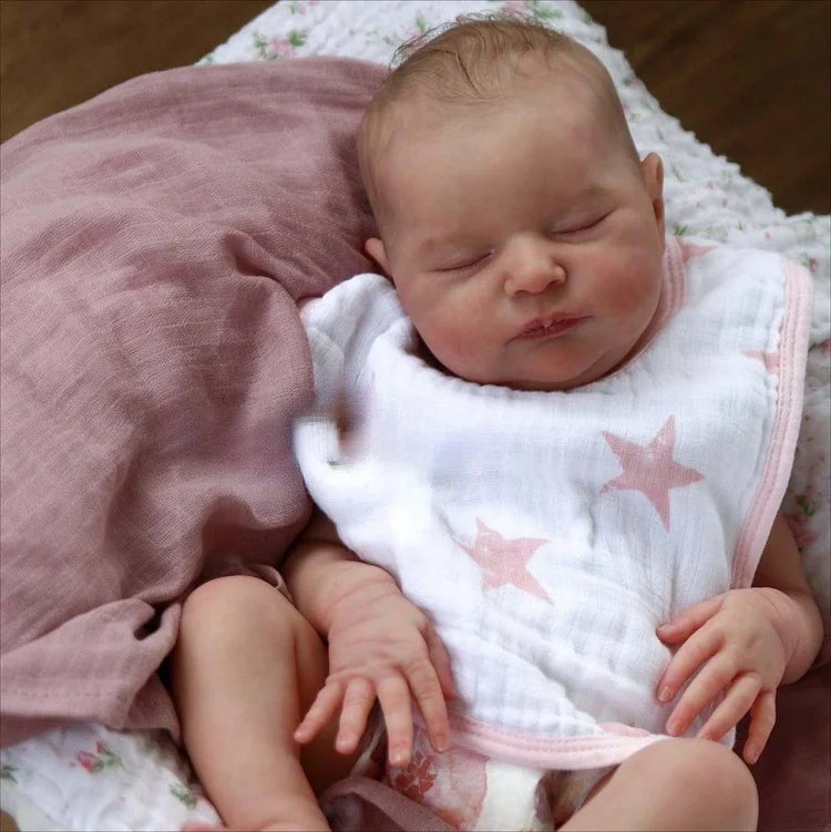 20" Soft Touch Sleep Reborn Baby Doll Girl Named Quapo Lifelike Newborn Baby Doll Toy for Kids