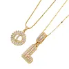 ✨Collier avec pendentif lettre de l'alphabet en or💕