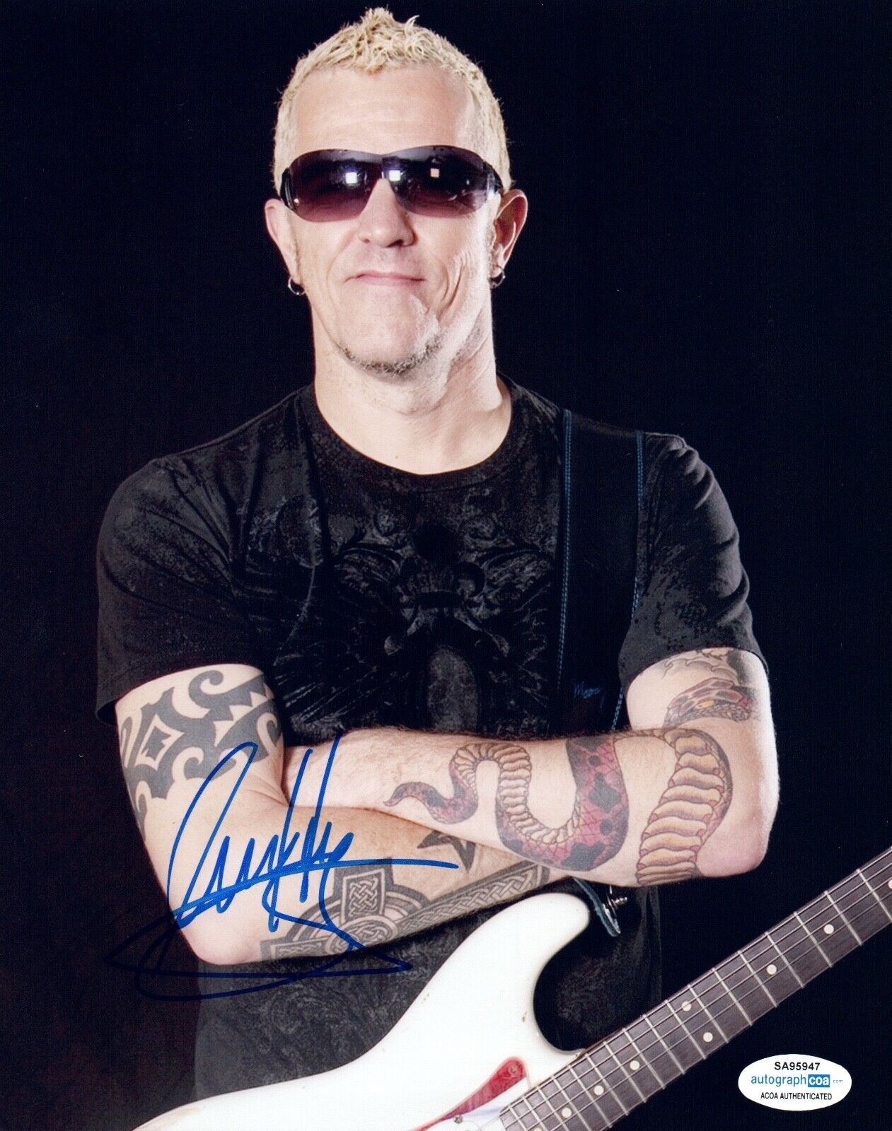 Gary Hoey Signed Autographed 8x10 Photo Poster painting Rock Blues Guitarist ACOA COA