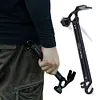 Camping Tent Staple Hammer Aluminum Alloy Hammer for Hiking Gardening (Black)