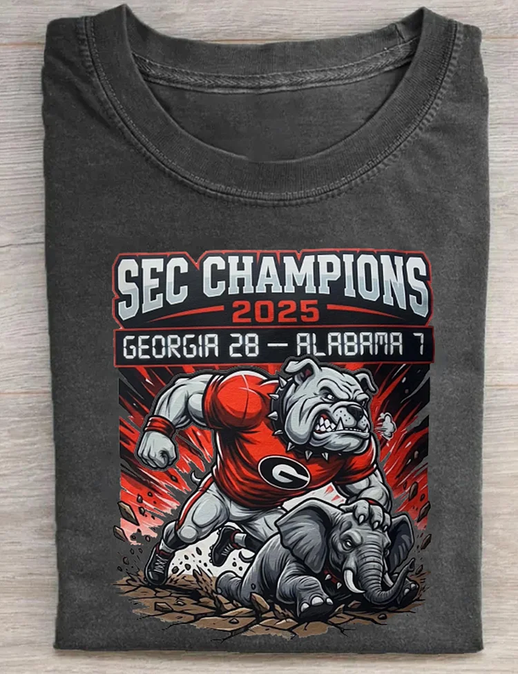 Georgia Bulldogs SEC Championship 2025 T-Shirt