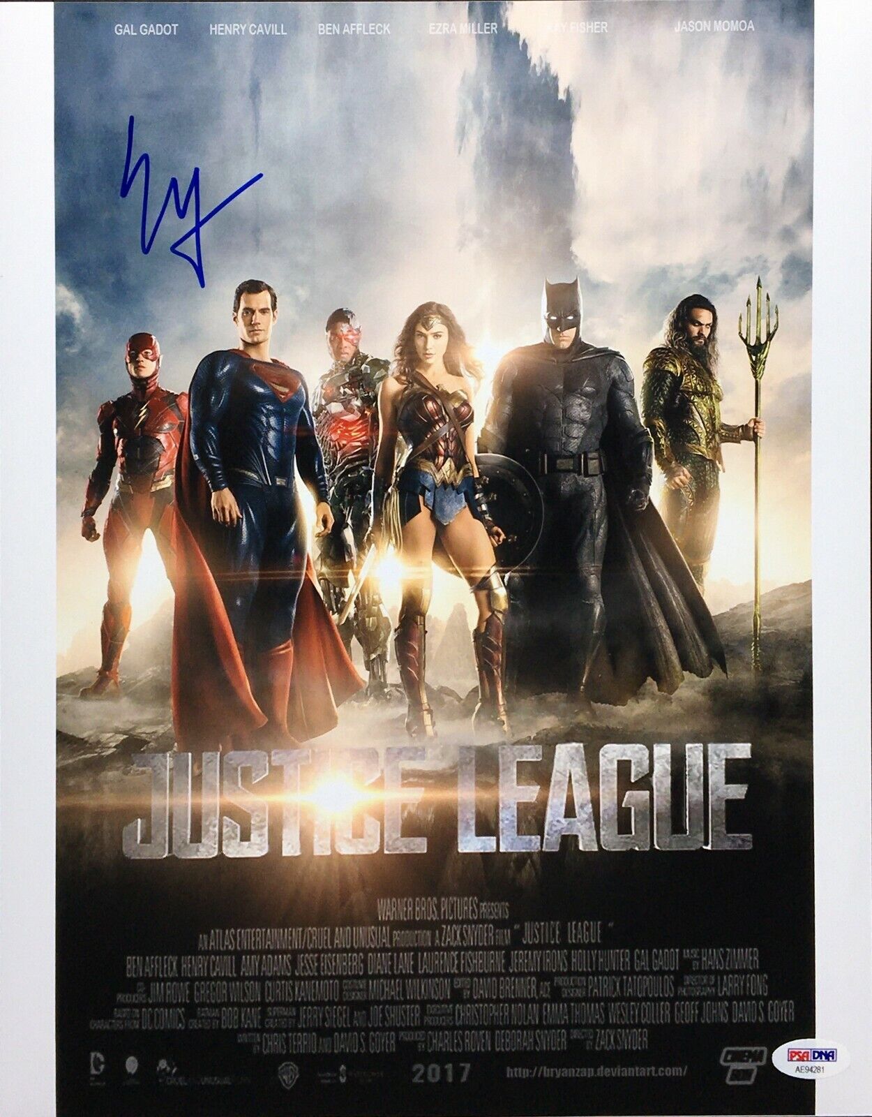 Ezra Miller Signed Justice League 11x14 Photo Poster painting *The Flash PSA AE93981