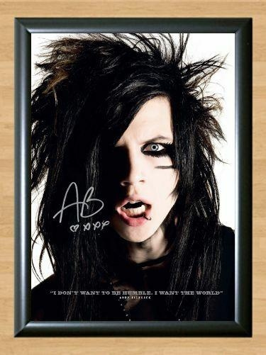 Andy Biersack Black Veil Brides Signed Autographed Photo Poster painting Poster Print Memorabilia A3 Size 11.7x16.5