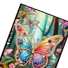 (US Local)DIY Special Shaped Butterfly 50 Pages Diamond Painting Notebook Kit