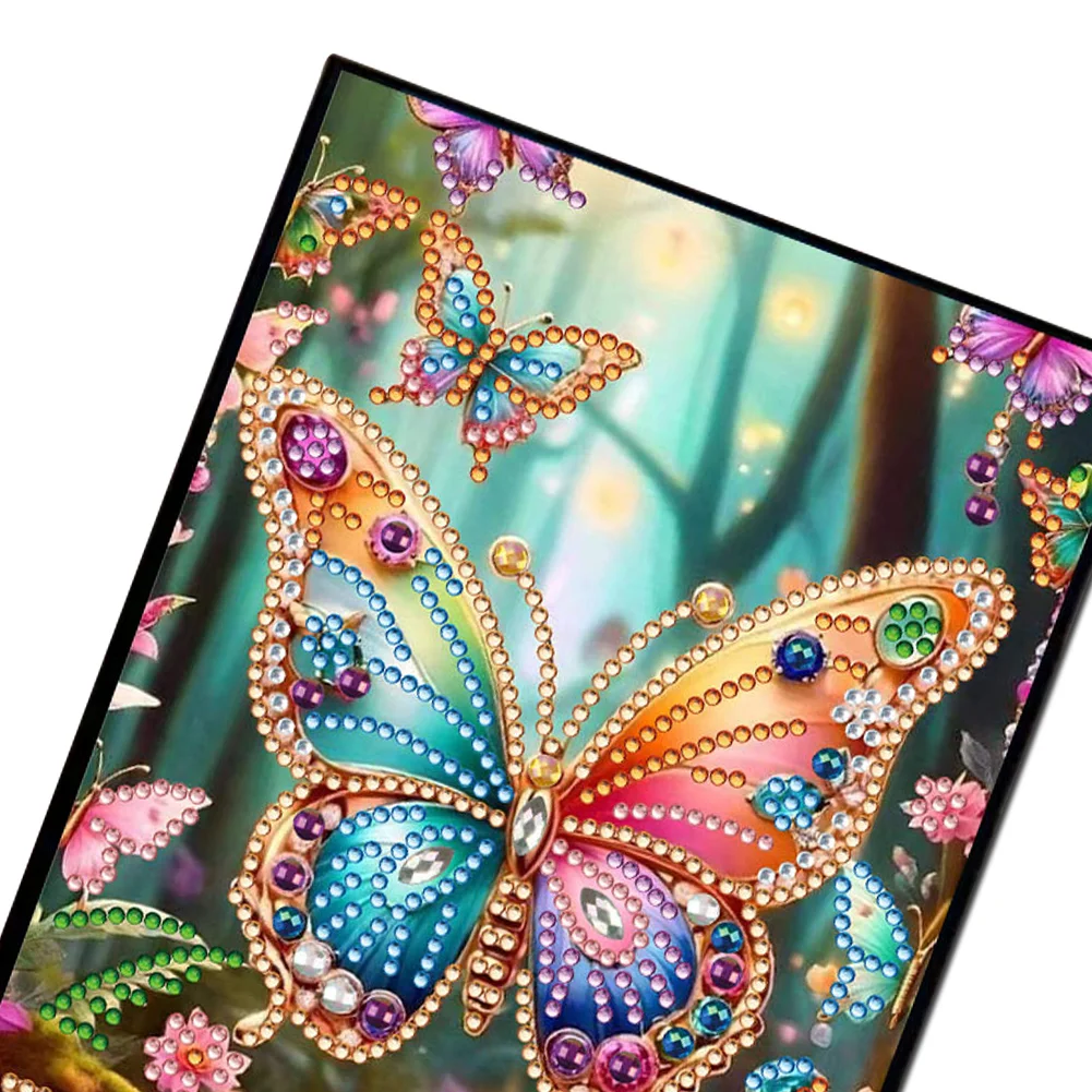 DIY Butterfly 50 Pages Special Shaped Diamond Painting Notebook for Adults Students