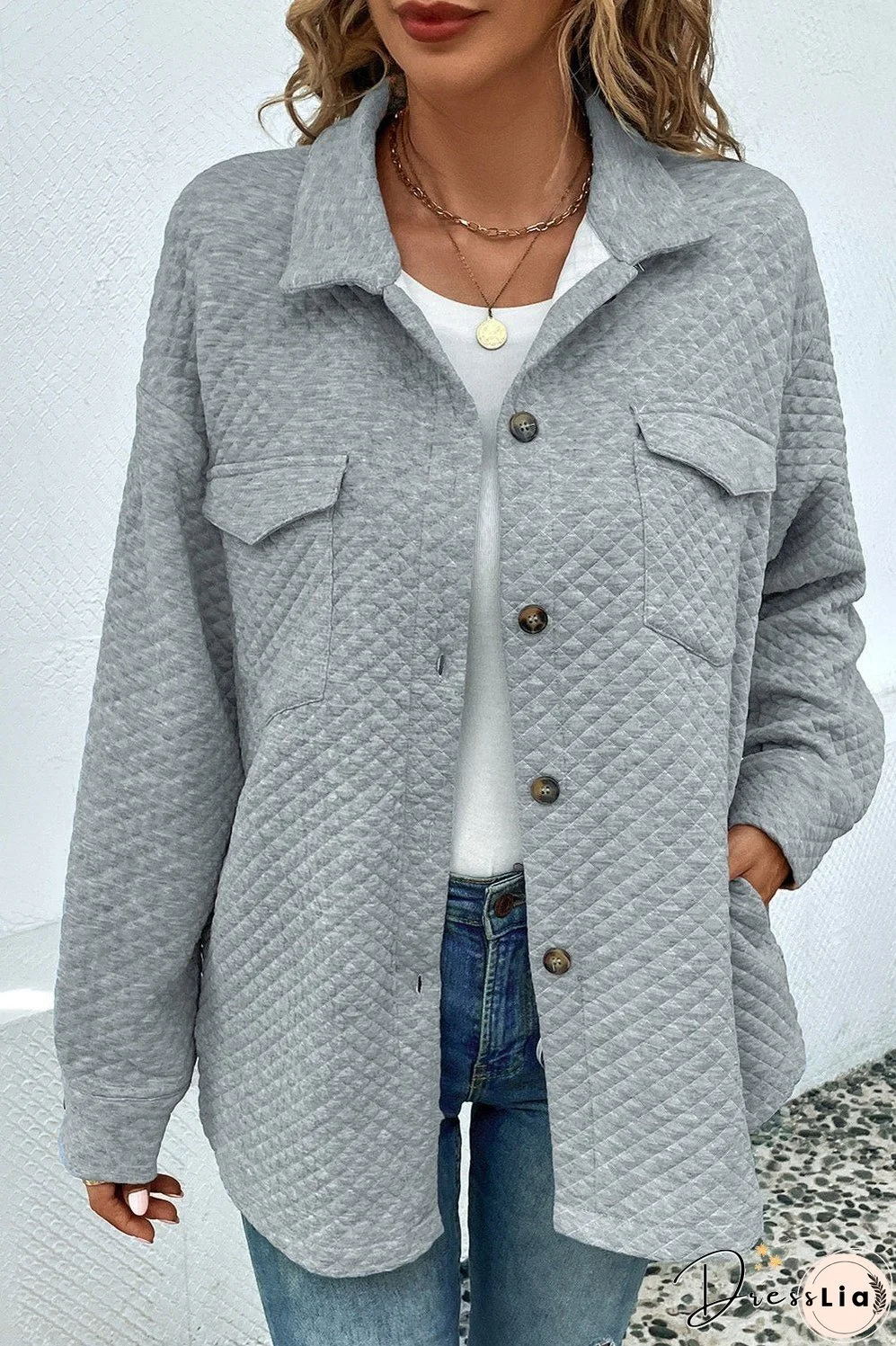 Button Down Collared Jacket