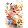 uk.everydayedeals (Limited Stock)Diamond Painting - Full Round - Happy Tiger(40*60cm)