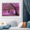 Pink Tree Lake | Full Round Diamond Painting Kits