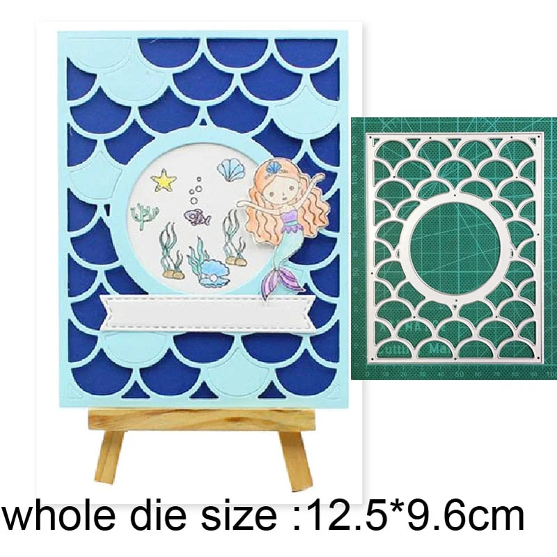 Craft Metal Cutting Dies Cut Die Mold Lace Background Frame Decoration Scrapbooking Dies Knife Mould Blade Punch Stencils Dies