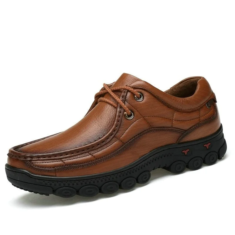 Big Size 36-48 Mens Shoes British 100% Genuine Leather Business Casual Shoes for Men Comfortable Walking Shoe Male Flats 2021