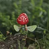 Mushroom Gnome Elf Ornaments Resin Miniature Fairy Figurine for Home Decorations