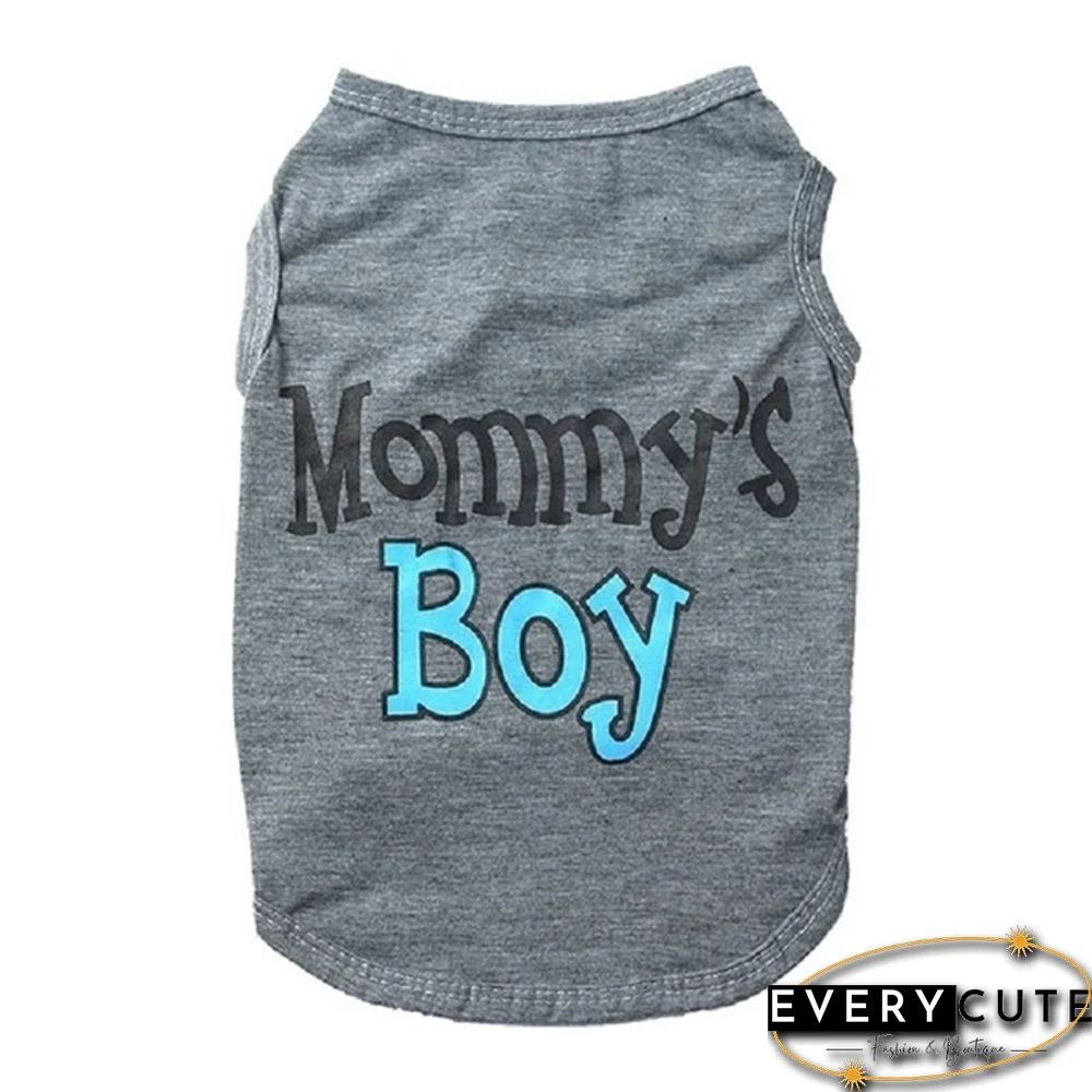 1PCS New spring and summer pet clothes breathable vest comfortable special printed personality shirt