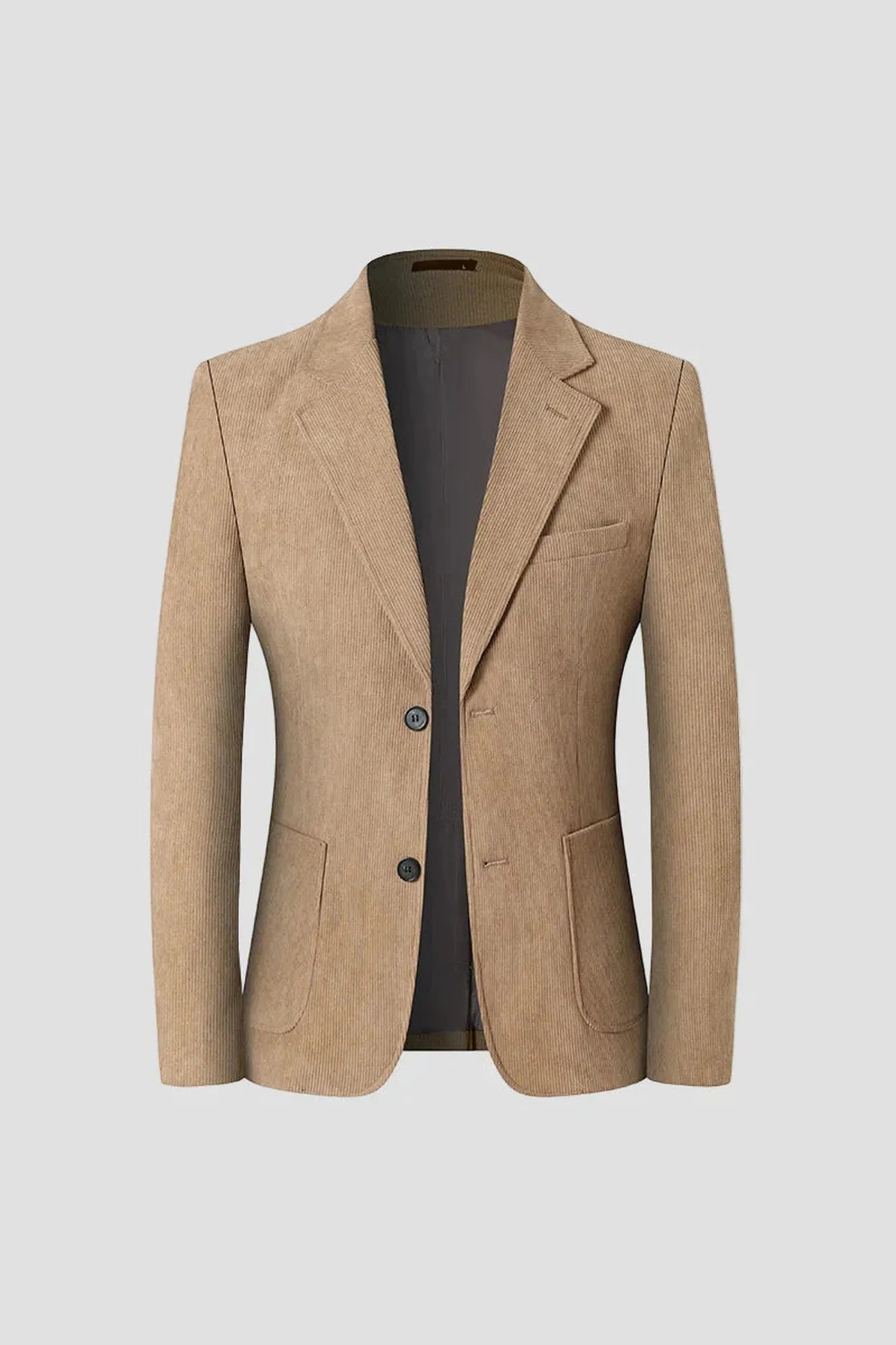 Men's Corduroy Blazer &ndash; Tailored Patch-Pocket Sport Coat