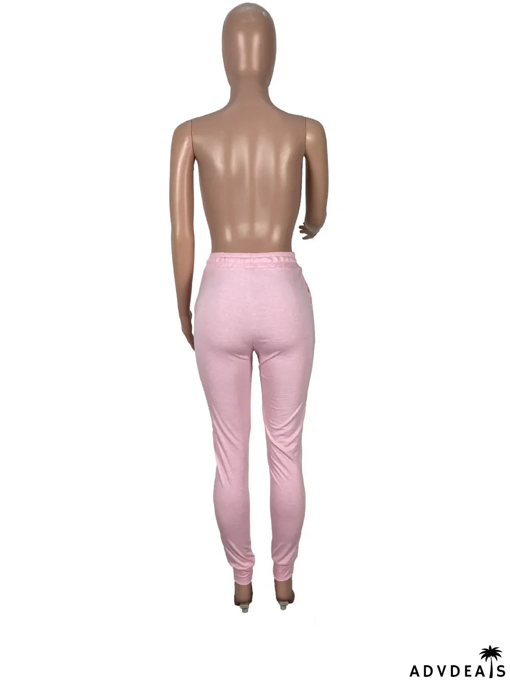 Solid Color Sports Casual Pocket Pants