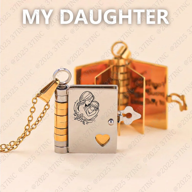 For Daughter - I Love You Forever & Always Book Necklace