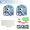 Christmas Acrylic DIY 5D Diamond Art Painting Napkin Holder Set (Polar Bear)