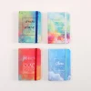 8PCS Inspiring Quote Colorful Cartoon Floral A7 Portable Writing Paper Notebooks Diary Meeting Stationery Gift