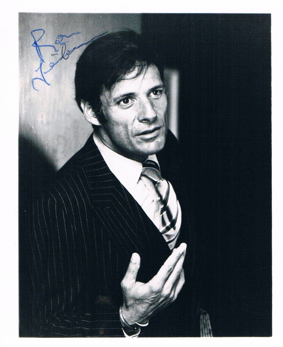 Ron Leibman genuine autograph 4x5