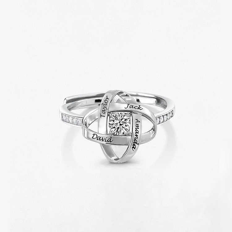 For Grandmother -Specialized With Grandkids' Names Grandma's Ring 