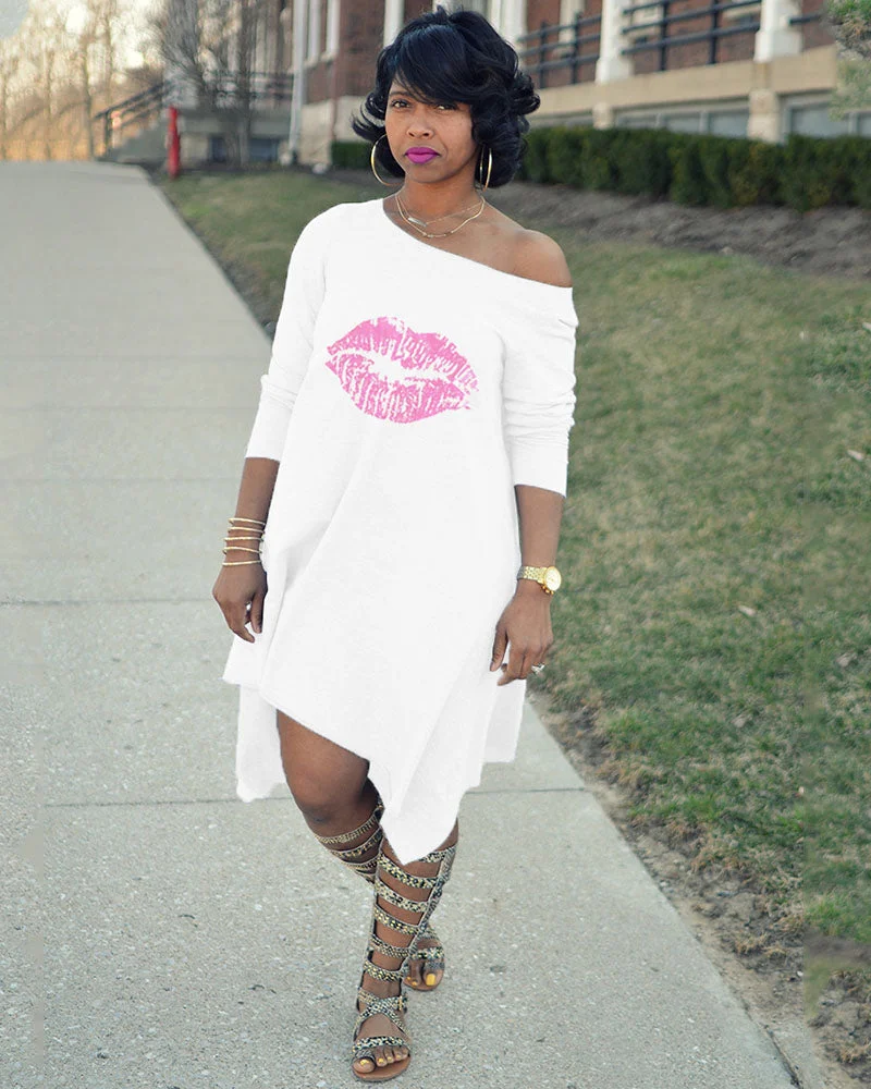 KISSING MIDI DRESS