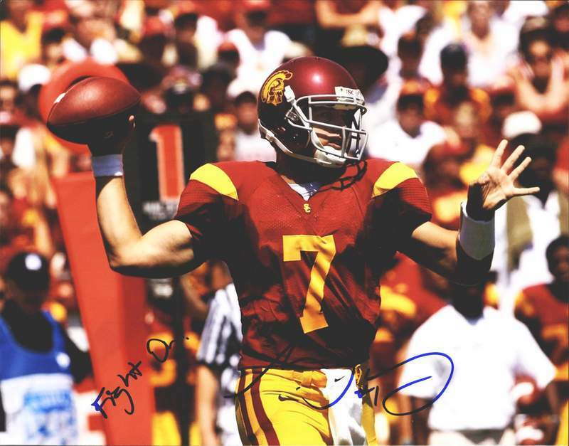 USC Trojans Matt Barkley signed 11x14 Photo Poster painting W/Certificate 4