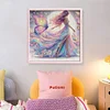 Colorful Butterfly Girl-11CT Stamped Cross Stitch 40*40cm