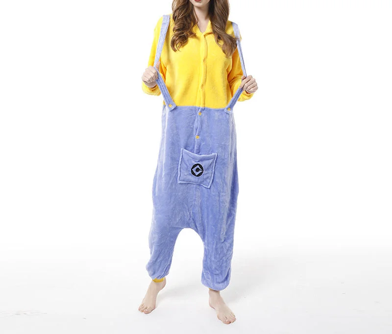 Minion Cosplay Costume Pajamas Women Adults Sleepwear