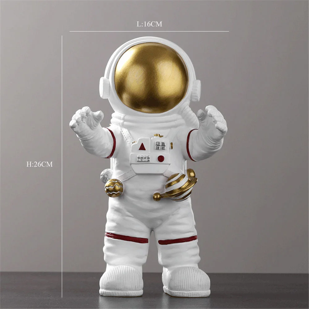 Creative Music Astronaut Figurines Resin Home Decor Nordic Miniature Statues Spaceman Sculptures Home Decoration Accessories