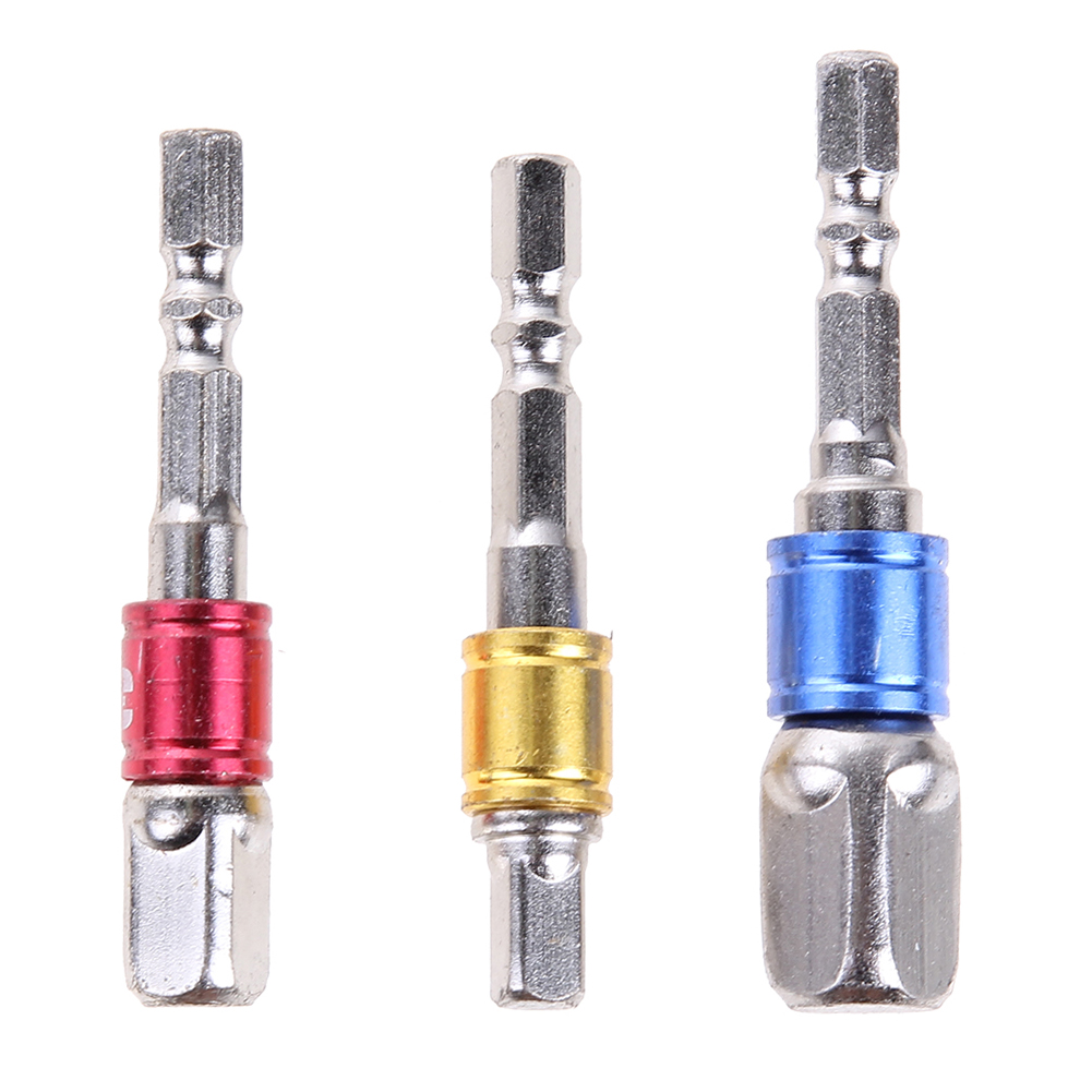 

3pcs Screwdriver Socket Bit Adapter Drill Nut Driver 1/4 3/8 1/2 Hex Shank, 501 Original