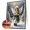 Diamond Painting -DIY Round Drill Little Angel Girl