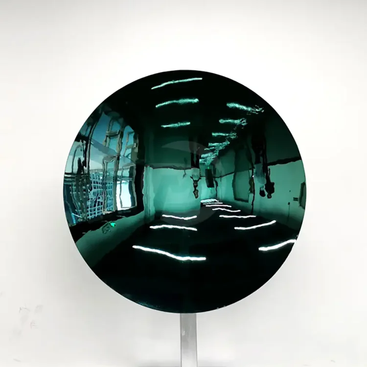 Color polished mirror stainless steel circular concave disc