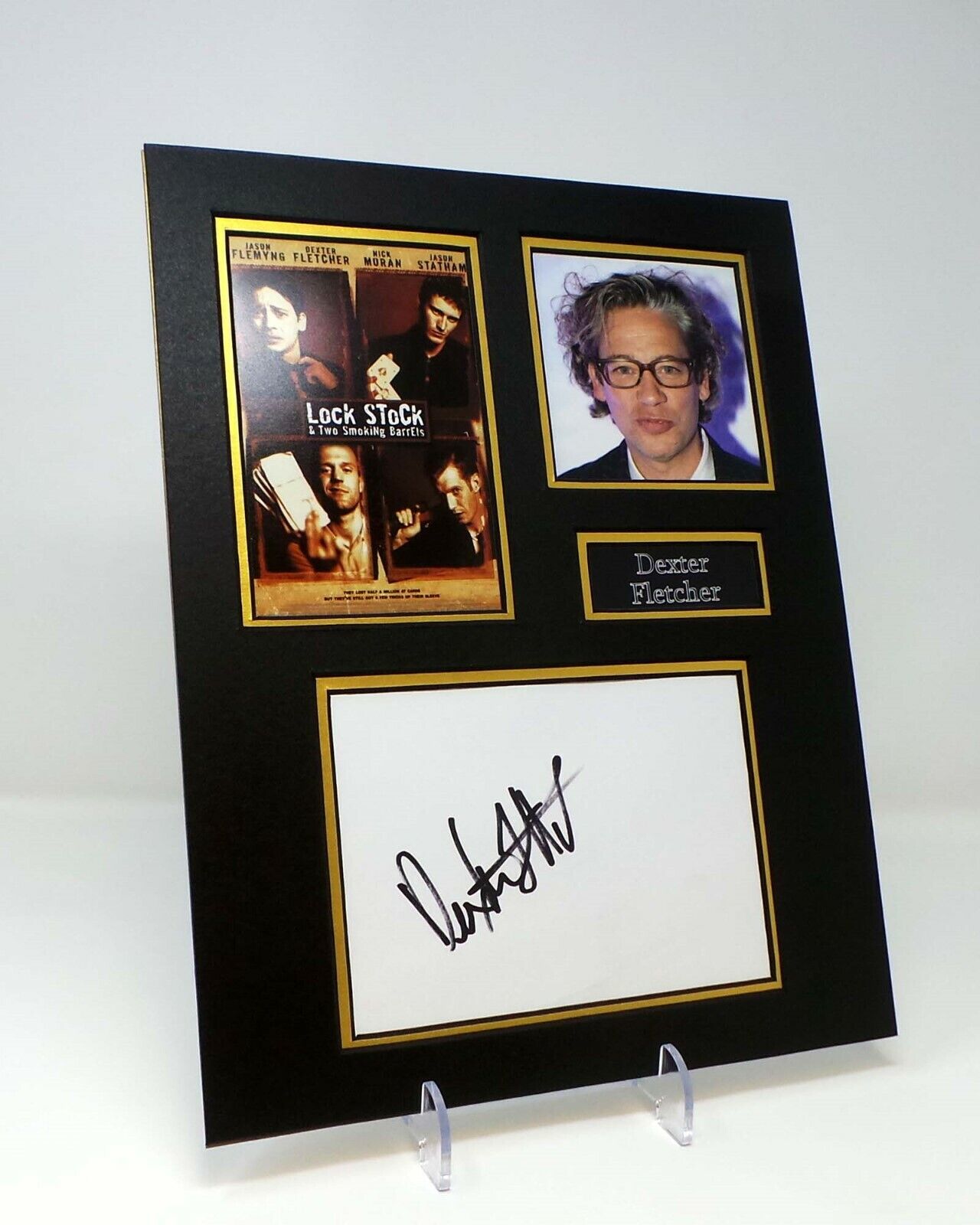 Dexter FLETCHER English Actor/Director Signed Mounted Photo Poster painting Display AFTAL COA