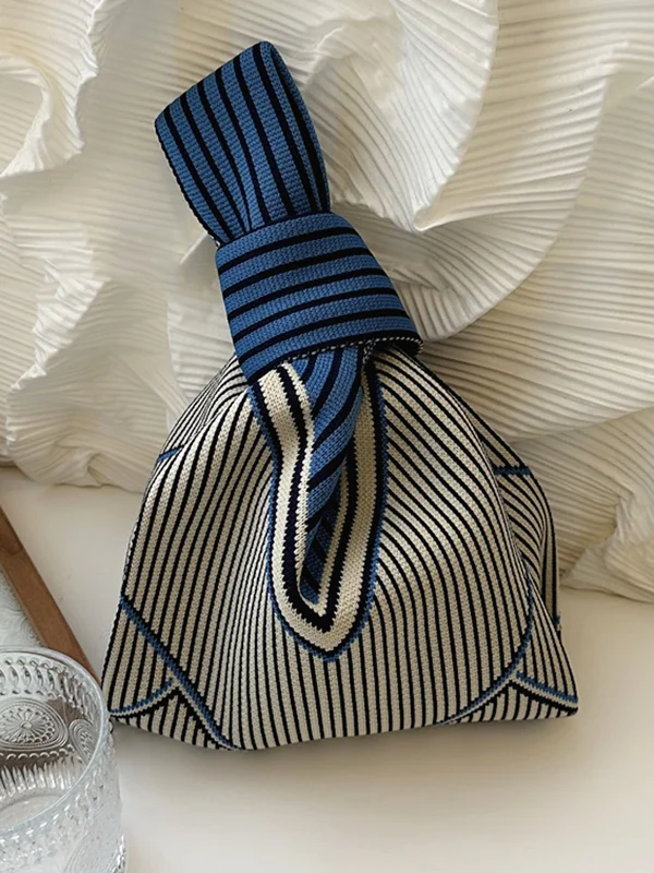 Striped Bags Accessories Woven Handbag