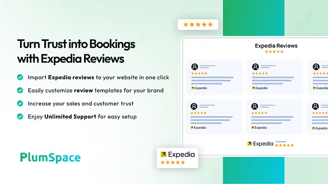 Expedia Reviews by Plumspace