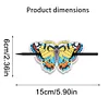 5Pcs PU Butterfly Diamond Embroidery Painting Hairpins