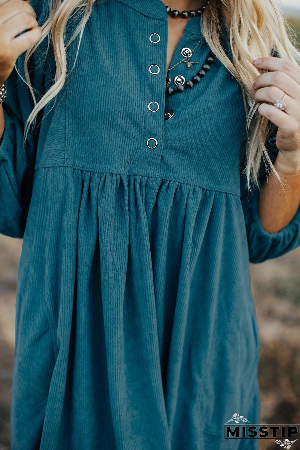 Casual Maternity Corduroy Dress