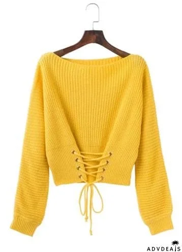 Off Shoulder Lightweight Chunky Sweater