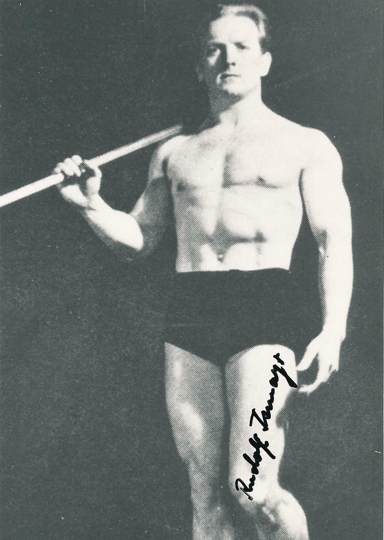 RUDOLF ISMAYR Signed Photo Poster paintinggraph - 1932 Olympics Weightlifting Champion preprint