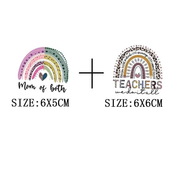 Beautiful Teachers Stickers DIY Washable Iron On Transfer For Clothing Unique Design Thermoadhesivos Patches On Clothes Applique