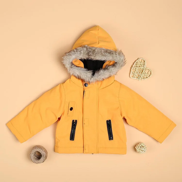  Yellow cotton warm jacket for 22'' reborn baby doll boy - RSDP-Rebornbabypuppen-Rebornbabypuppen.de
