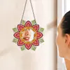 2pcs/set DIY Flowers Hanging Mirror Diamond Art Wall Door Decoration Kit
