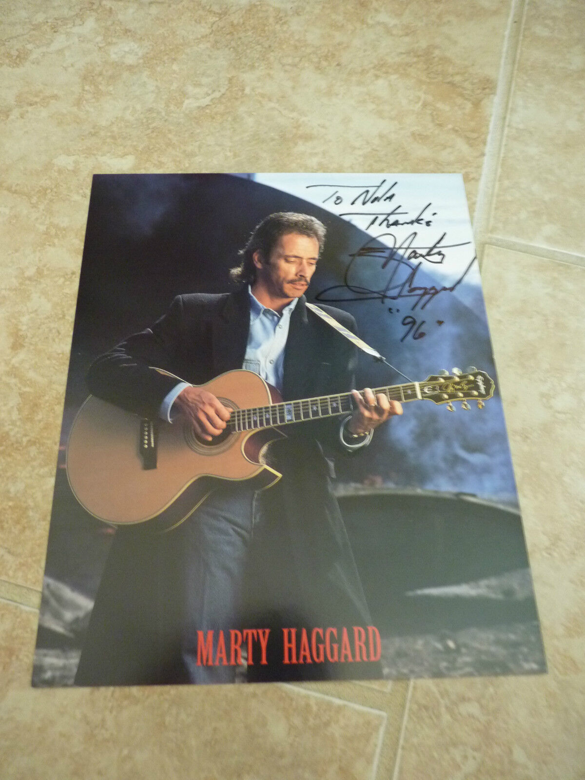 Marty Haggard Music Signed Autograph Promo Photo Poster painting 8x10 personalized