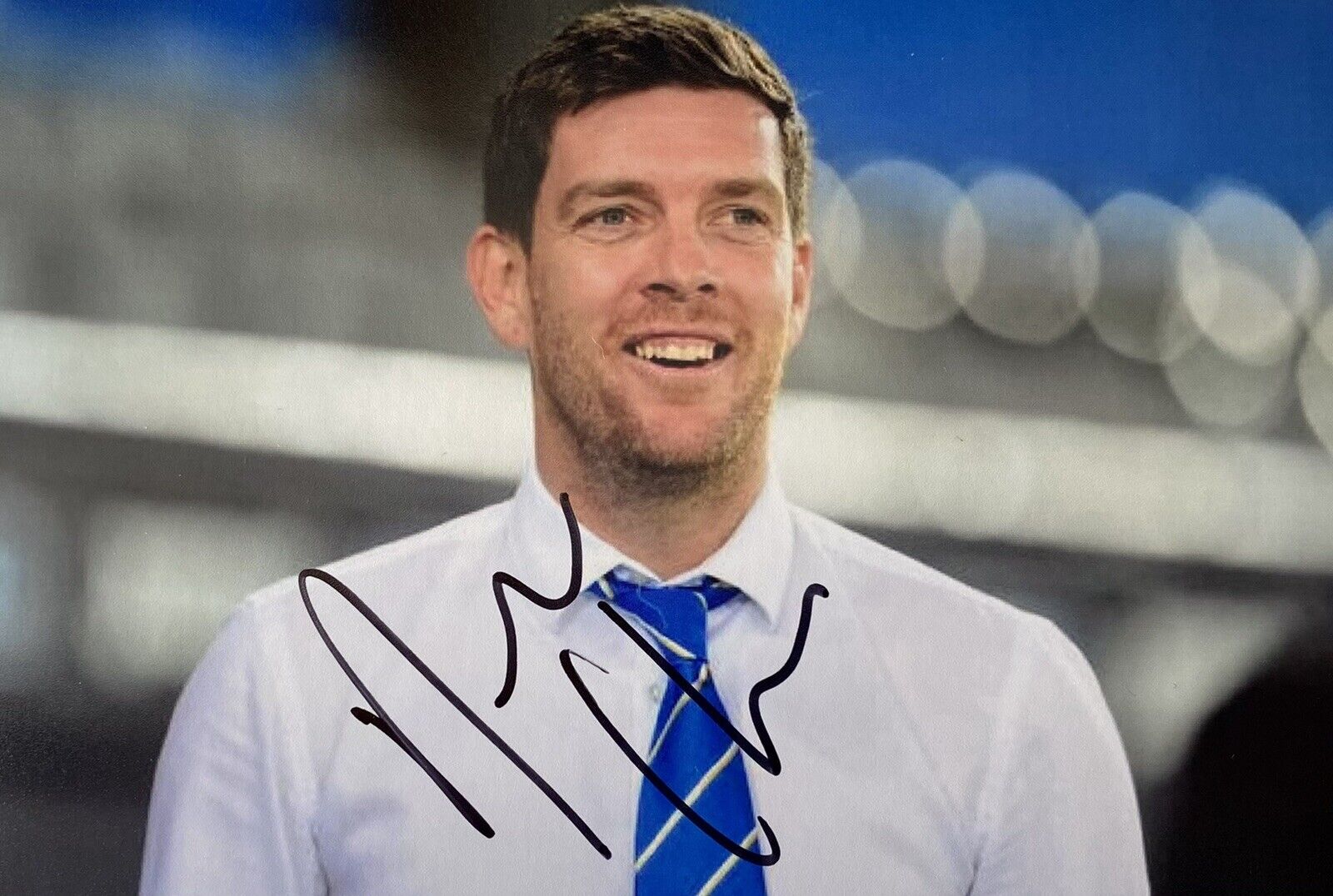 Darrell Clarke Genuine Hand Signed Bristol Rovers 6X4 Photo Poster painting