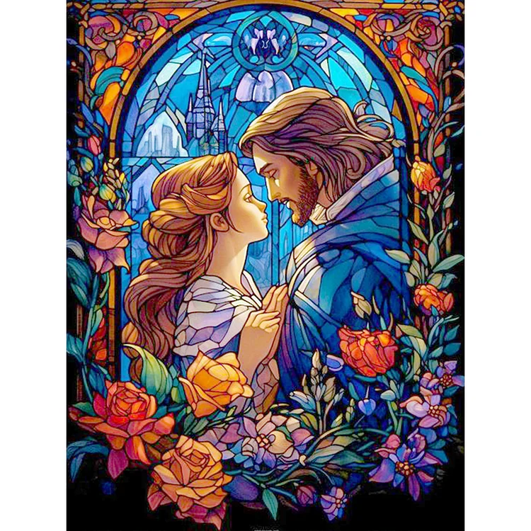 Diamond Painting - Full Round - beauty and the beast (30*70CM)