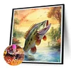 Diamond Painting-DIY Full Round Drill Fishing