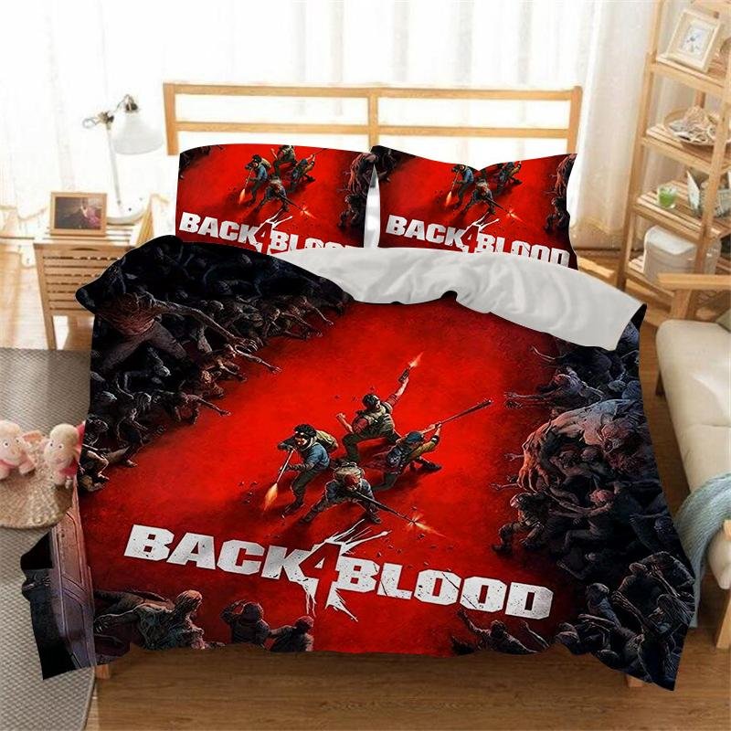 Back 4 Blood Bedding Set Bed Quilt Cover Pillow Case Home Use