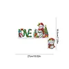 (US Local)Wooden Christmas Snowman Diamond Painting Door Topper Decor for Party Ornament