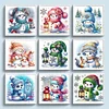(Multi-Style) Cute Snowman-18CT Stamped Cross Stitch 30*30cm/11.81*11.81in tapestrymarket