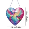 >SALE<Hummingbird 2D Flat DIY Diamond Art Suncatcher Diamond Art Pendant Home Decor